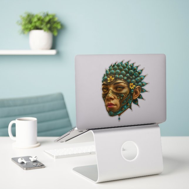 Mystical Guardian Vision - Fantasy Graphic Art (Laptop On Desk)