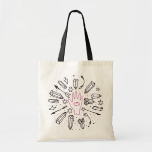 Mystical Hand-drawn Cute Tarot Card Tote Bag