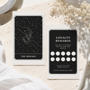 Mystical Hands Diamond Celestial Loyalty Reward Business Card