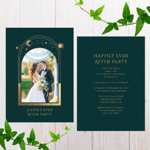Mystical Happily Ever After Wedding Reception Invitation