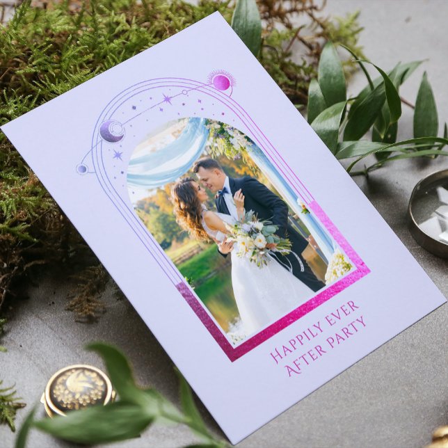 Mystical Happily Ever After Wedding Reception Invitation (Creator Uploaded)