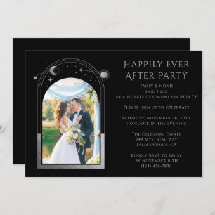 Mystical Happily Ever After Wedding Reception Invitation