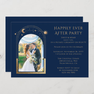 Mystical Happily Ever After Wedding Reception Invitation