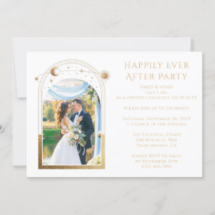 Mystical Happily Ever After Wedding Reception Invitation