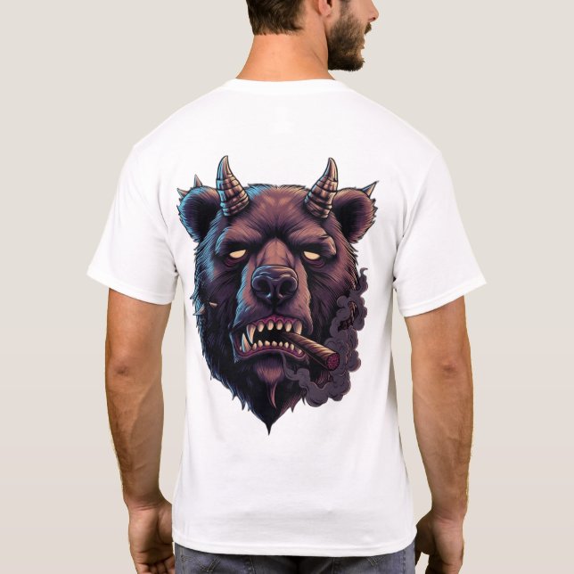 Mystical Horned Bear T-Shirt (Back)