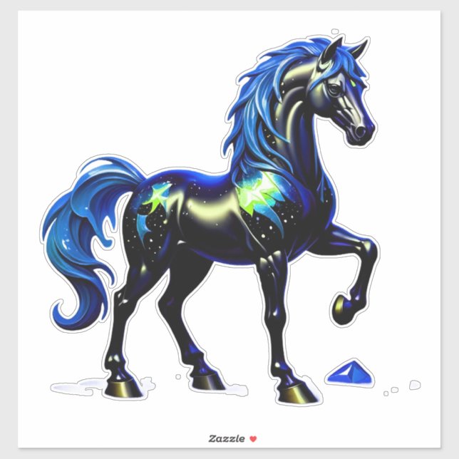 Mystical Horse With Starry Mane (Sheet)