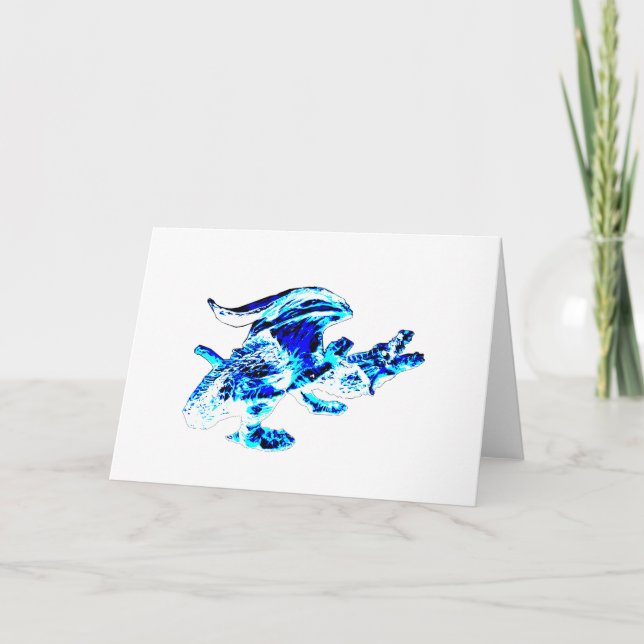 Mystical Ice Dragon Magical Mythical Creature Art Card (Front)