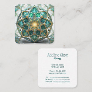 Mystical image square business card