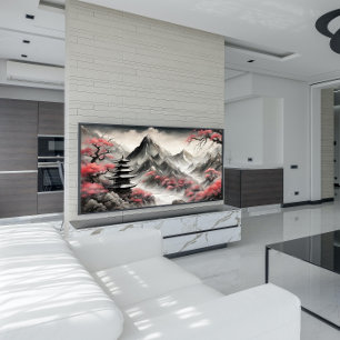 Mystical Japanese Mountains Poster