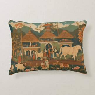 Mystical Javanese Batik Cushion: Fusion of Indones Decorative Cushion