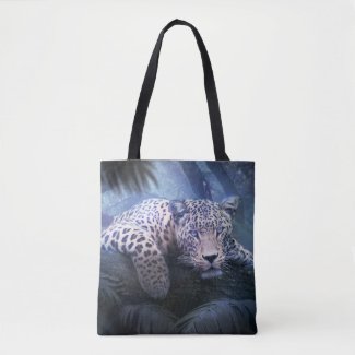 Mystical Jungle Leopard Tote Bag