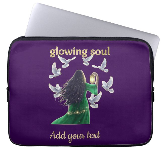 Mystical Lantern Spirit Women Laptop Sleeve (Front)