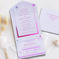 Mystical Lavender Pink Celestial Wedding