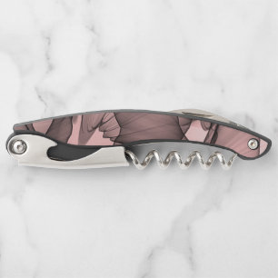 Mystical Layer of Chiffon Scarves Black N Pink Corkscrew