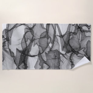 Mystical Layer of Chiffon Scarves Texture Design Beach Towel