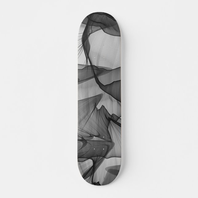 Mystical Layer of Chiffon Scarves Texture Design Skateboard (Front)