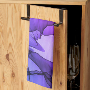 Mystical Layer of Plum Tea Towel