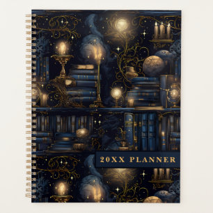 Mystical Library Bookshelf Planner - Stars