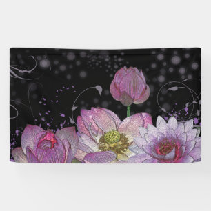 Mystical lotus 3' x 5' Banner