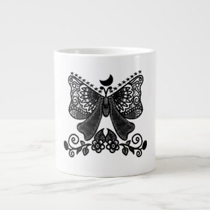 Mystical Luna Moth Celestial Gothic Insect Art Large Coffee Mug