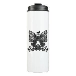 Mystical Luna Moth Celestial Gothic Insect Art Thermal Tumbler