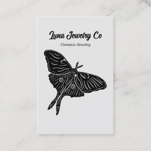 Mystical Luna Moth Jewellery Pin Business Card
