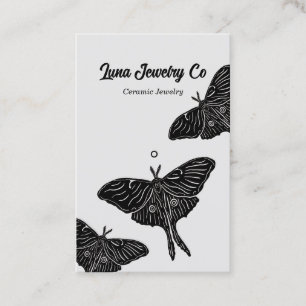Mystical Luna Moth Jewelry Pin Business Card