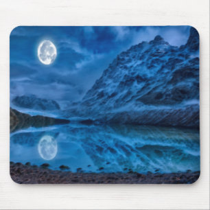 Mystical Lunar Midnight  Mouse Mat