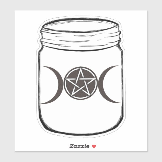 Mystical Magic Moons Mason Jar Halloween Party (Sheet)