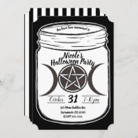 Mystical Magic Moons Mason Jar Halloween Party