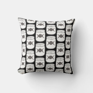 Mystical Magic Moons Triple Goddess Mason Jar Cushion