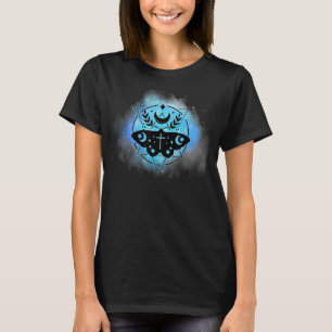 Mystical Magic Moth Moon Occult Witchy Goth Celest T-Shirt