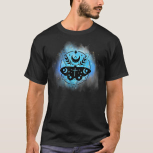 Mystical Magic Moth Moon Occult Witchy Goth Celest T-Shirt