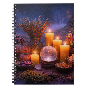 Mystical Magical Enchanting Candles Night Notebook
