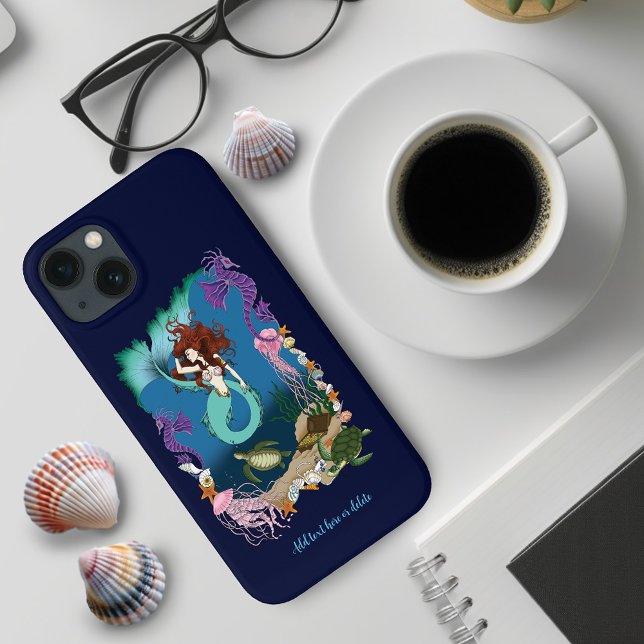 Mystical Mermaid Ocean Fantasy Blue Sea-Life Case-Mate iPhone Case (Creator Uploaded)