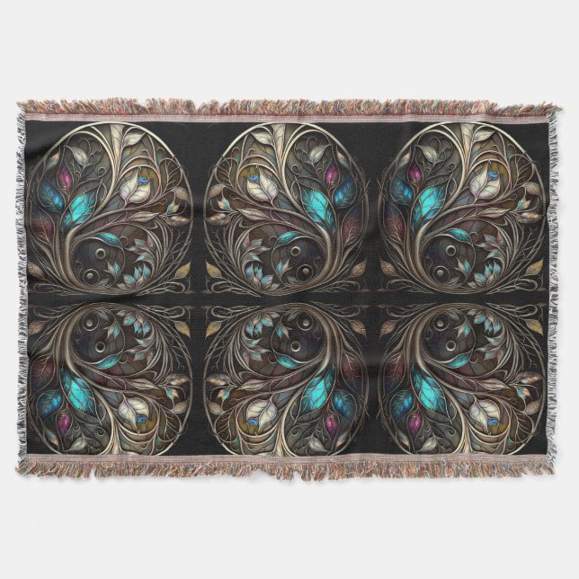 Mystical metals throw blanket (Front)