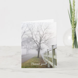 Mystical Misty Morning Thank You Card