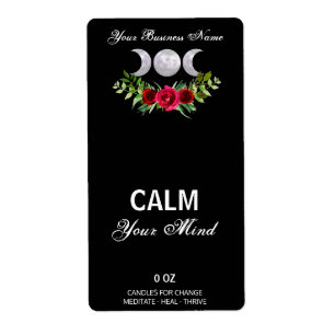 Mystical Moon Black Box Labels