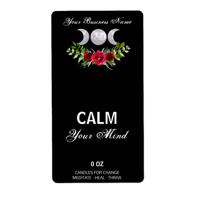 Mystical Moon Black Box Labels (Front)