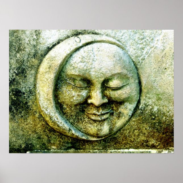 Mystical Moon Decoupage Poster (Front)