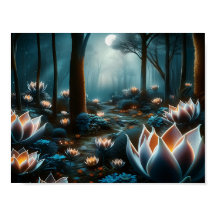 Mystical Moon Garden: Illuminated Florals 