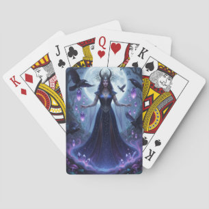 Mystical Moon Witch Aesthetic Playing Cards