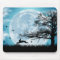 Mystical Moon with Rabbit Silhouette