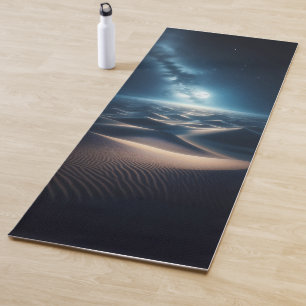 Mystical Moonlit Desert - Fantasy Night Sky Yoga Mat