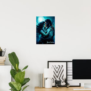 Mystical Moonlit Lovers Fantasy Romance Poster