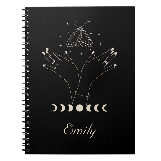 Mystical Moth Celestial Butterfly  Notebook (Front)