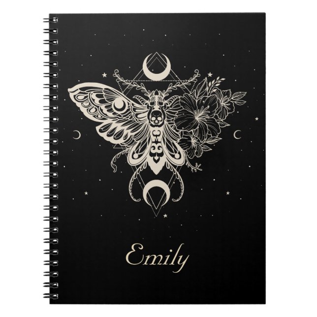 Mystical Moth Celestial Butterfly  Notebook (Front)