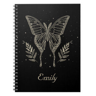 Mystical Moth Celestial Butterfly  Notebook