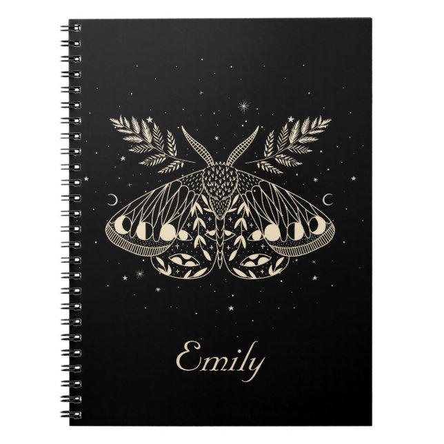 Mystical Moth Celestial Butterfly  Notebook (Front)