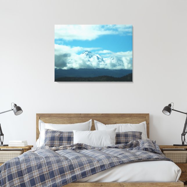 Mystical Mount Shasta Canvas Print (Insitu(Bedroom))